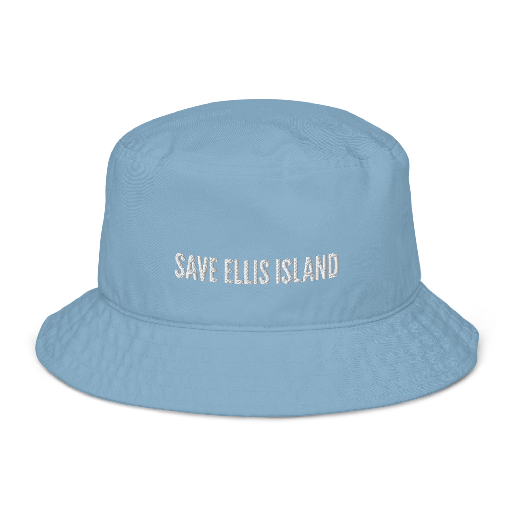 Organic Bucket Hat - Save Ellis Island